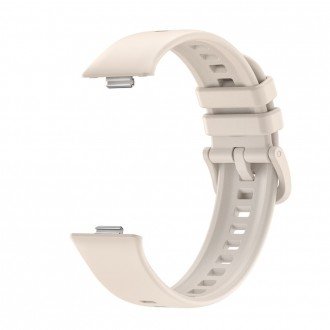 Kreminės spalvos apyrankė "Tech-Protect Iconband" laikrodžiui Huawei Watch Fit 3