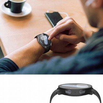 Juodas dėklas "Tech-Protect Defense360" laikrodžiui Galaxy Watch 4 / 5 / FE (40MM)