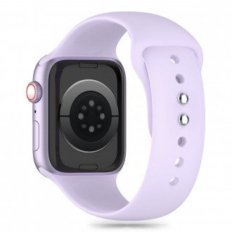 Alyvų spalvos apyrankė "Tech-Protect Silicone" laikrodžiui Apple Watch 4 / 5 / 6 / 7 / 8 / 9 / SE (38 / 40 / 41 MM)