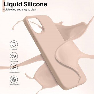 Rožinis dėklas "Liquid Silicone 1.5mm" telefonui Samsung Galaxy S24 Ultra
