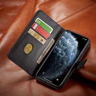 Atverčiamas juodas dėklas "Wallet Case" telefonui Samsung Galaxy S24 