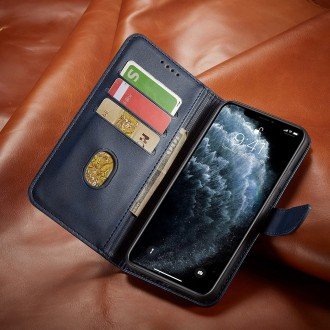 Atverčiamas mėlynas dėklas "Wallet Case" telefonui Samsung Galaxy S24 Ultra
