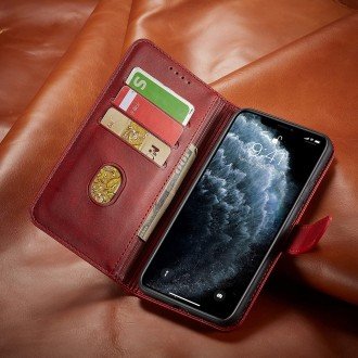 Atverčiamas raudonas dėklas "Wallet Case" telefonui Samsung Galaxy S24 Plus