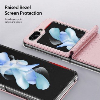 Rožinis dėklas "Dux Ducis Bril" telefonui Samsung Galaxy F731 Z Flip 5 5G 