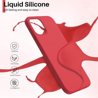 Raudonas dėklas "Liquid Silicone 1.5mm" telefonui Samsung Galaxy A35 5G