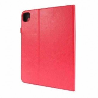 Raudonas atverčiamas dėklas "Folding Leather" planšetei Nokia T20