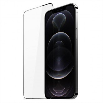 LCD apsauginis stikliukas juodais krašteliais "Dux Ducis" telefonui iPhone 15 Plus