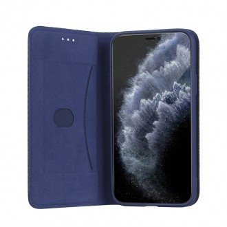 Tamsiai mėlynas atverčiamas dėklas "Smart Senso" telefonui Xiaomi Redmi 12 / Redmi Note 12R / Poco M6 Pro