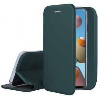 Tamsiai žalias atverčiamas dėklas "Book Elegance" telefonui Samsung 21 Ultra 5G