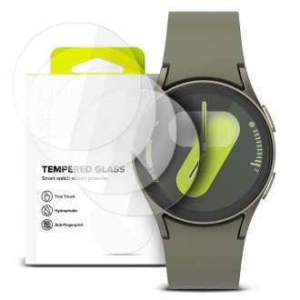 Apsauginis stikliukas "Ringke Tempered Glass" (4vnt.) laikrodžiui Galaxy Watch 4 / 5 / 6 / 7 / FE (40 MM)