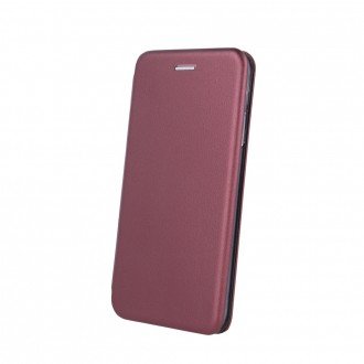 Bordo spalvos atverčiamas dėklas "Book elegance" telefonui Samsung Galaxy S24 Ultra