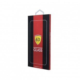 Tvirtas grūdintas stiklas juodais kraštais "6D" telefonui iPhone 15 Pro
