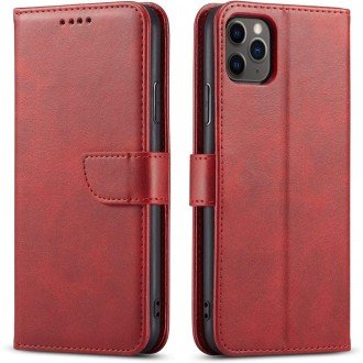 Atverčiamas raudonas dėklas "Wallet Case" telefonui Samsung Galaxy S24 Ultra