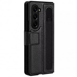 Juodas atverčiamas dėklas "Nillkin Aoge Leather Case" telefonui Samsung Galaxy Z Fold 5 5G 