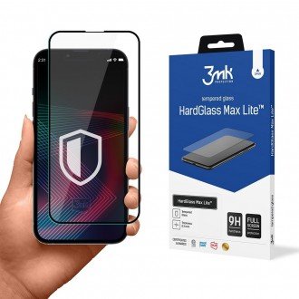 LCD apsauginis stikliukas juodais kraštais 3MK Hard Glass Max Lite telefonui Samsung Galaxy A15 4G / A15 5G