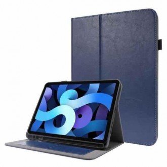 Mėlynas atverčiamas dėklas "Folding Leather" planšetei Samsung Tab A9 Plus 11.0 X210 / X215 / X216 