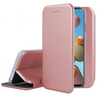 Rožinis-auksinis atverčiamas dėklas "Book Elegance" telefonui Iphone 12 / 12 Pro 