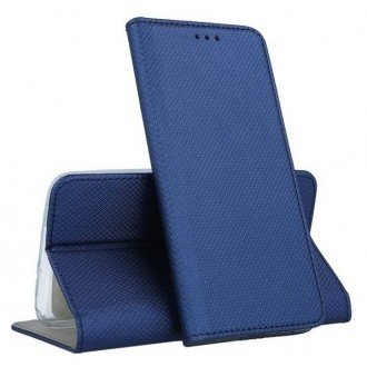 Tamsiai mėlynos spalvos atverčiamas dėklas ''Smart Magnet'' telefonui Samsung S21 Plus